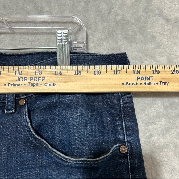 Mott & Bow Jeans Mens 36x32 Blue Straight Denim Dark Wash Stretch (36x29) Pants - Picture 5 of 10